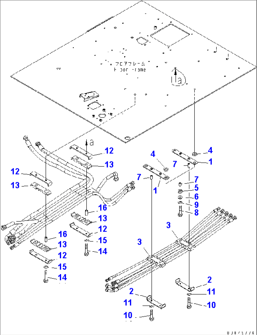 FLOOR (PIPING MOUNTING PARTS)(#2611-)