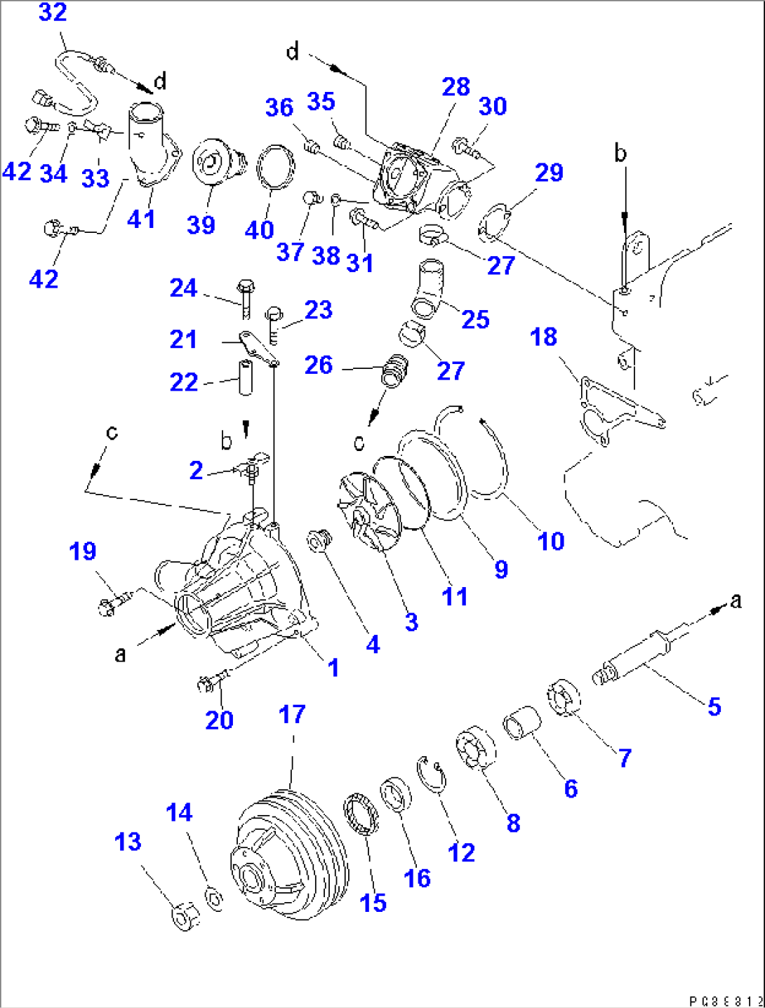WATER PUMP(#16016-18823)