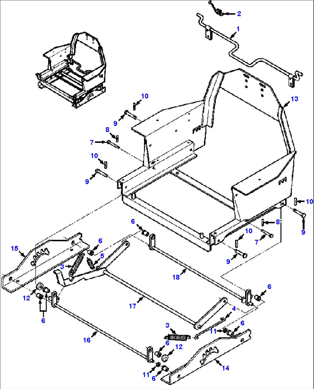 STATIC SEAT FRAME