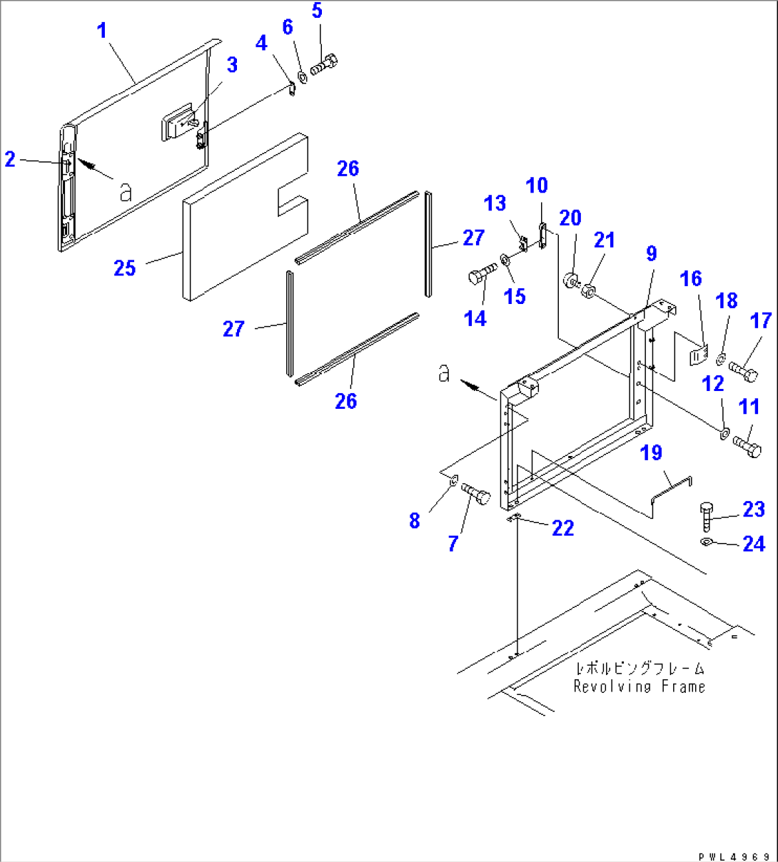 RIGHT SIDE DOOR (MACHINE CAB)(#K34001-)