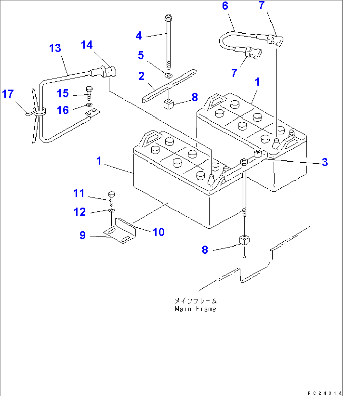 ELECTRICAL SYSTEM (3/10) (BATTERY)