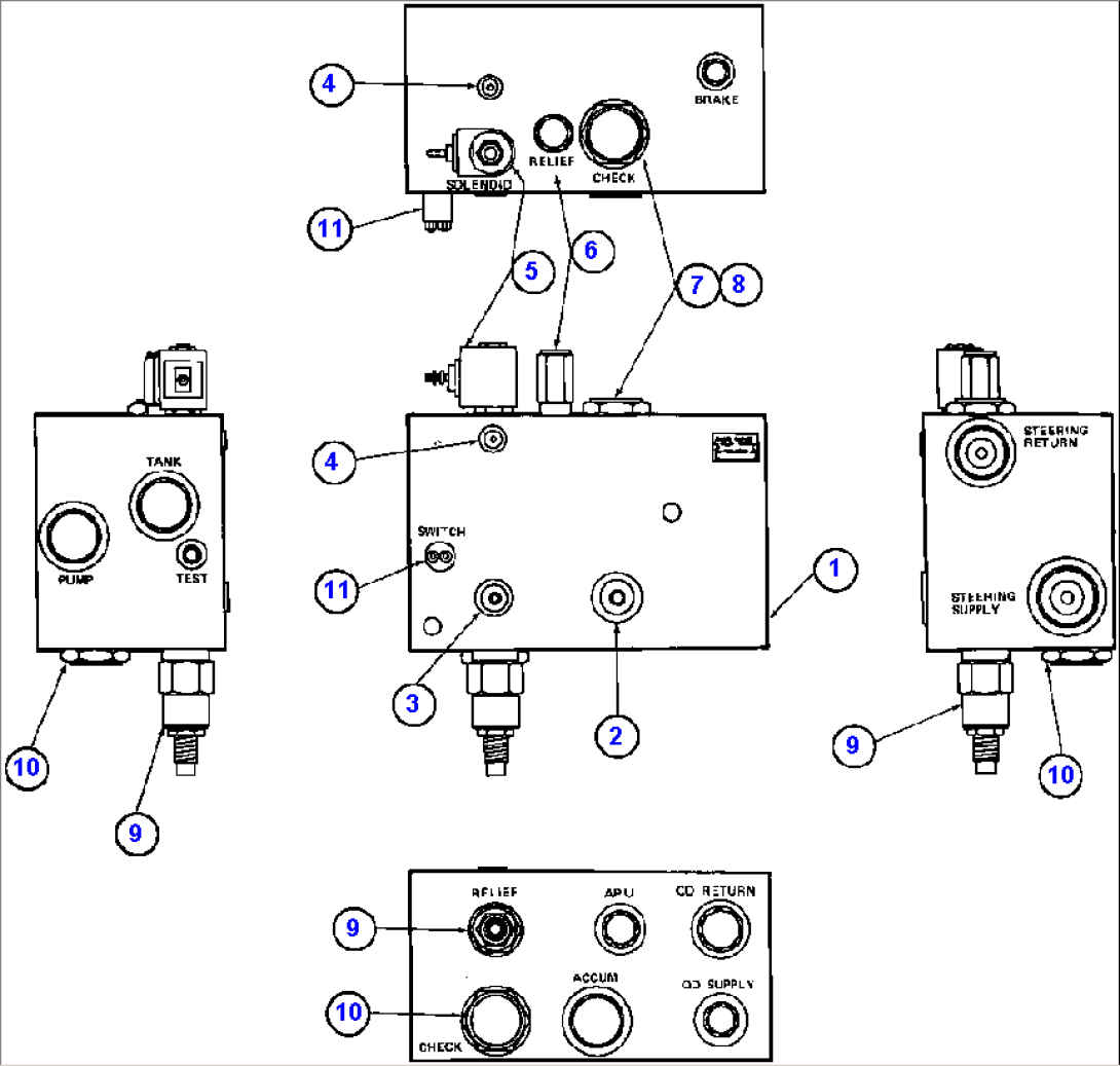 BLEEDDOWN MANIFOLD VALVE ASSEMBLY (PC1875)