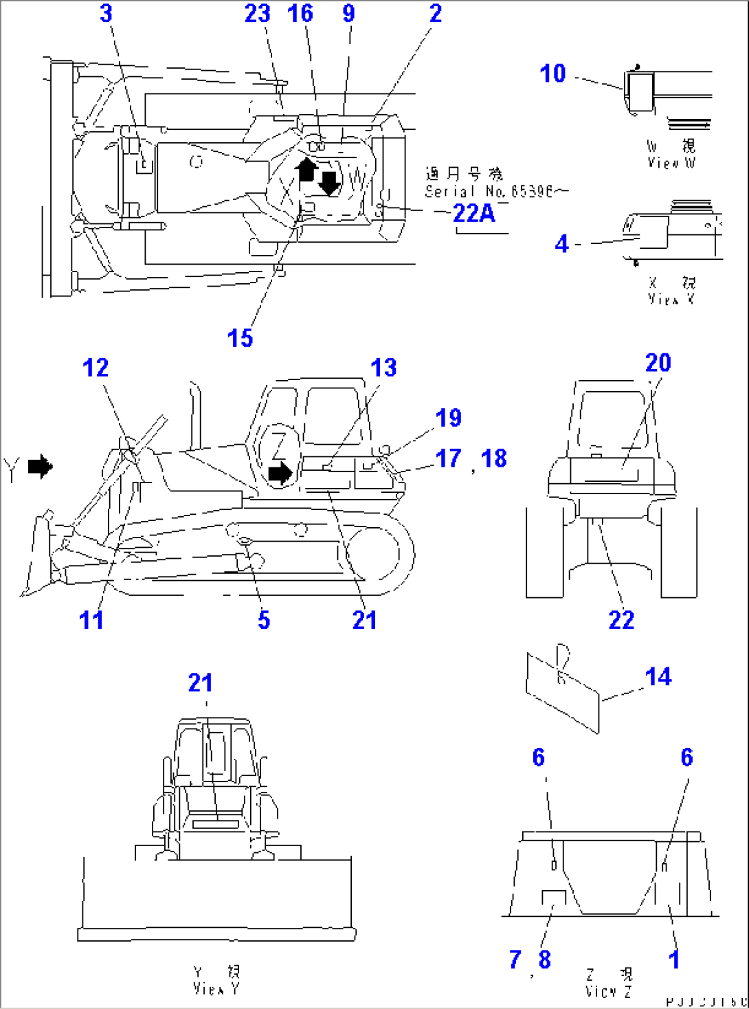 MARKS AND PLATES (CHINESE) (D65EX)(#65001-)