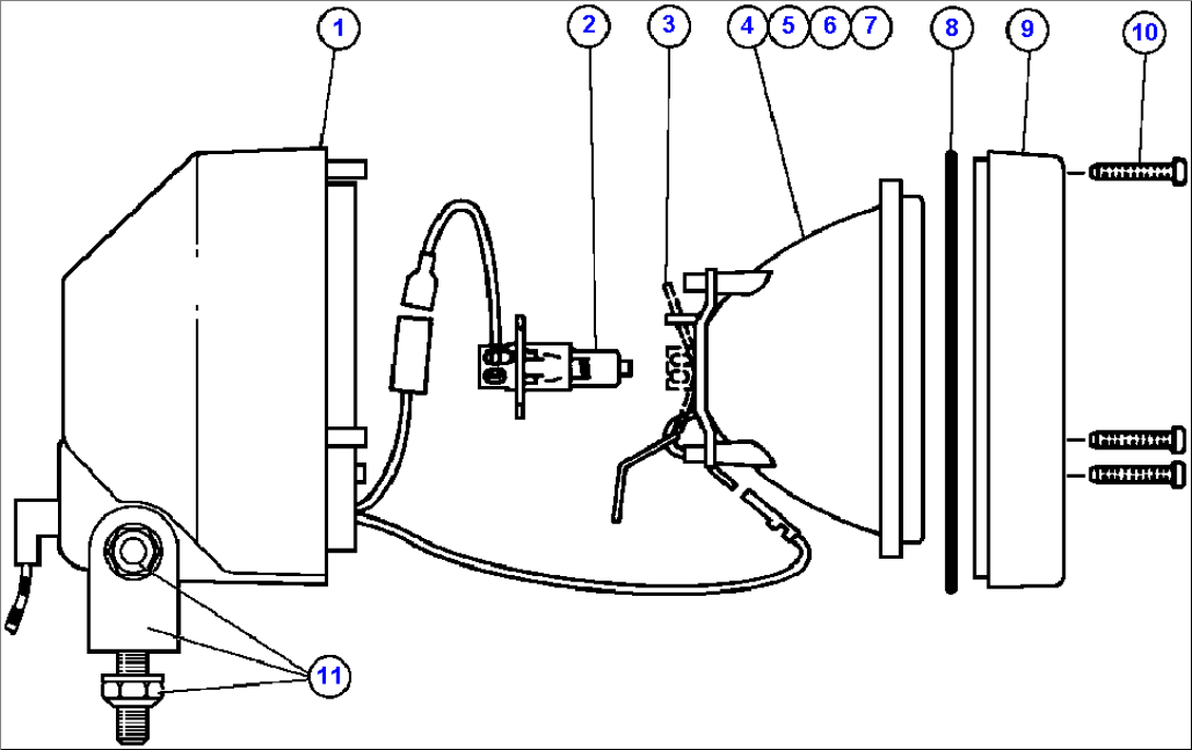 LIGHT ASSEMBLY (SUPER HALOGEN) - 1