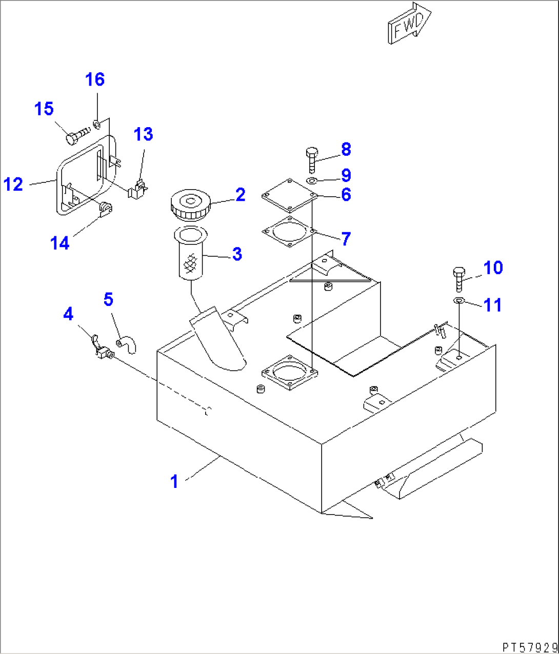 FUEL TANK AND FILLER DOOR(#5001-5999)