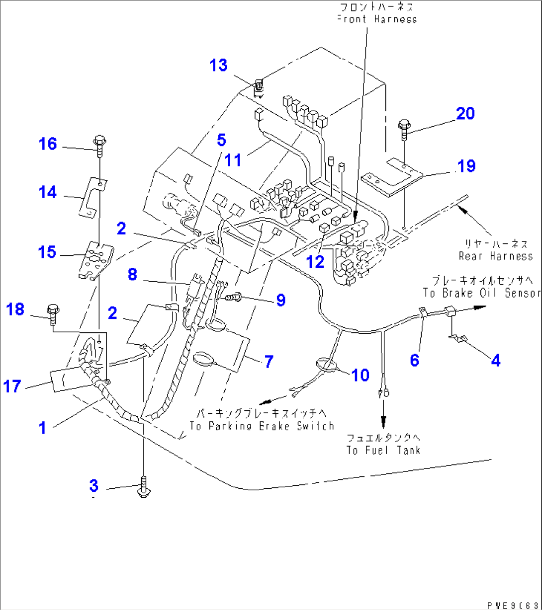 WIRING HARNESS (FLOOR LINE)(#10001-11122)