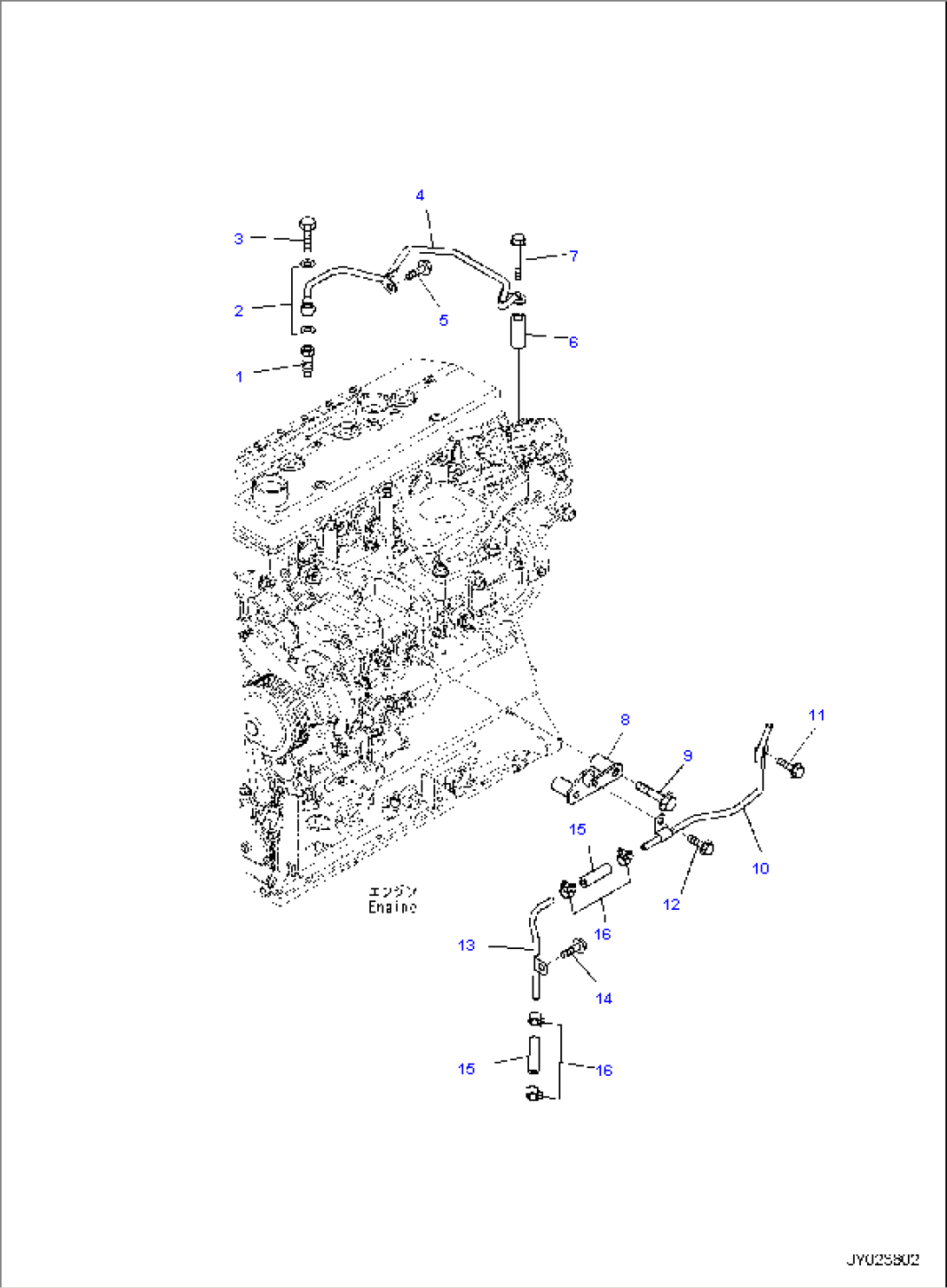 KOMATSU CLOSED CRANKCASE VENTILATION (KCCV) PIPING