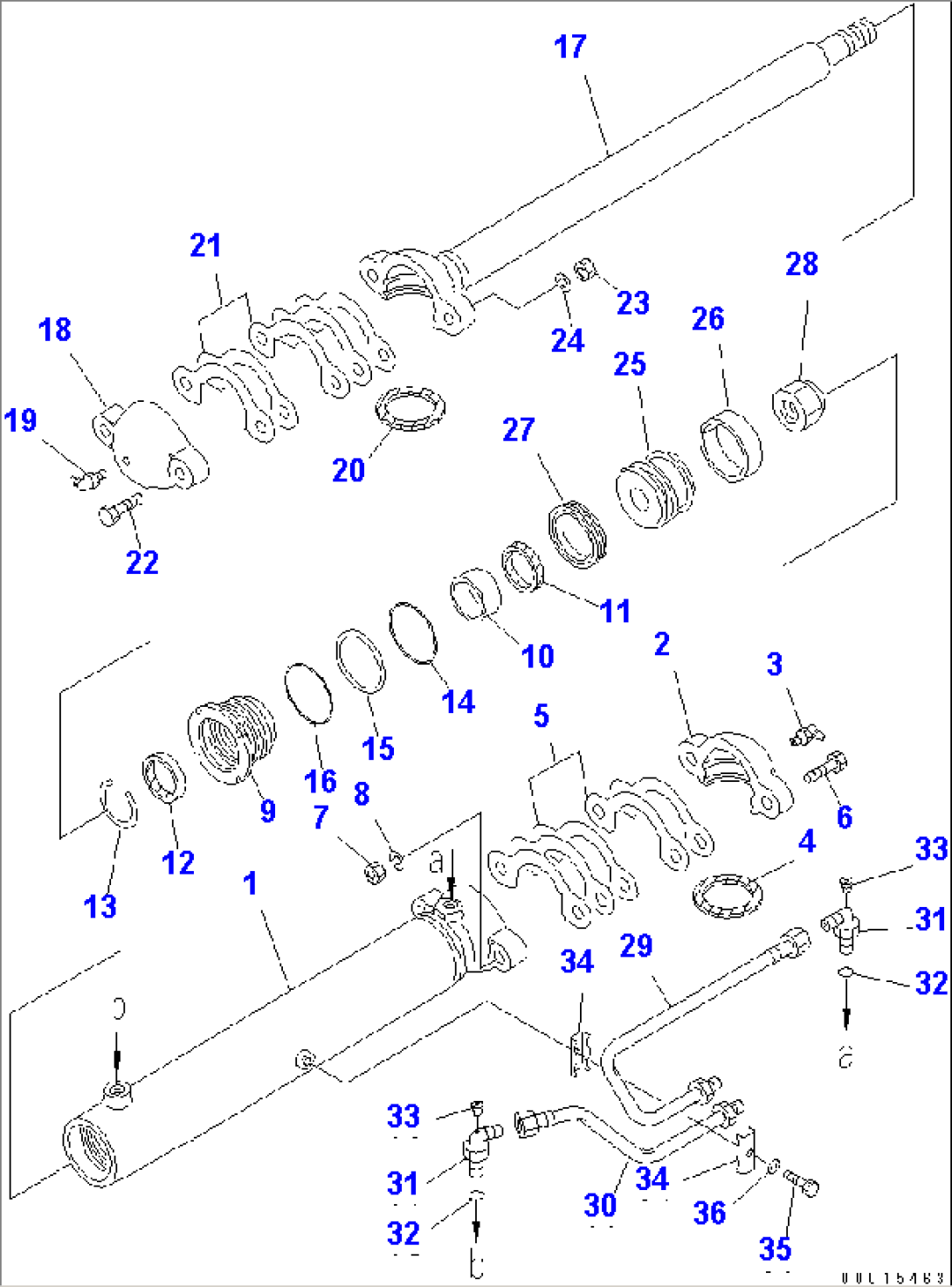 DRAWBAR SHIFT CYLINDER(#12007-)