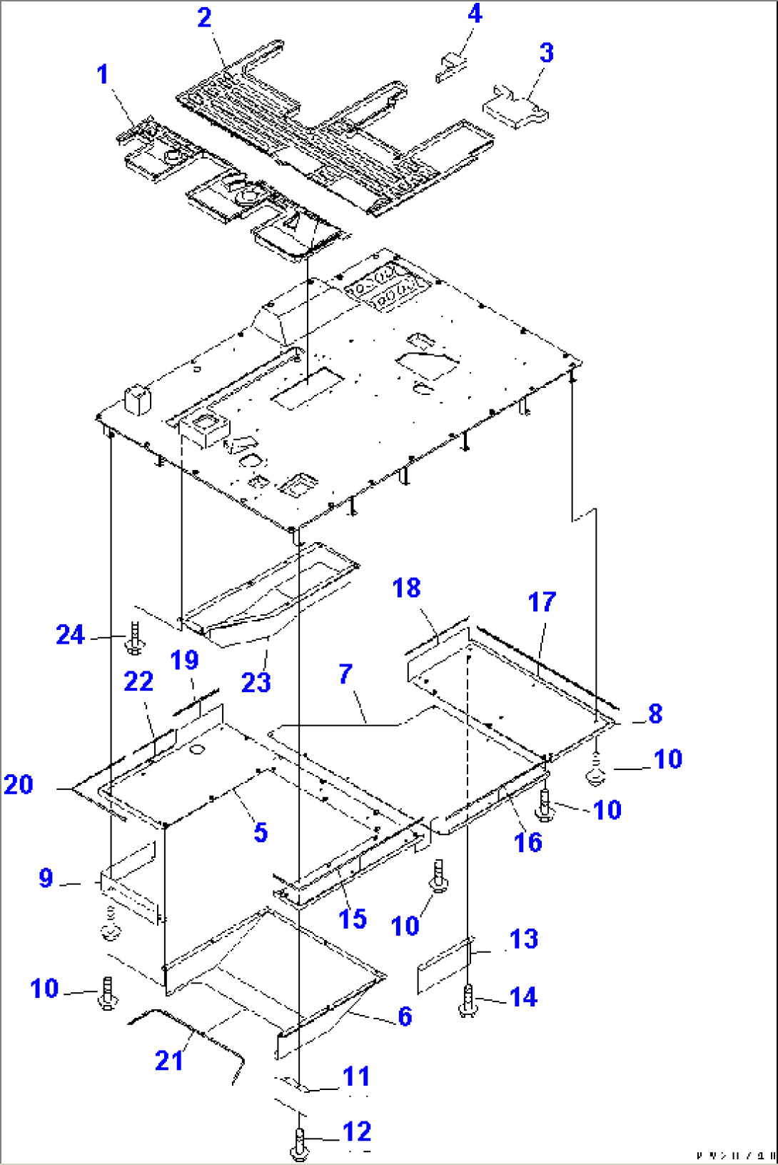 FLOOR (FLOOR MAT AND UNDER COVER)