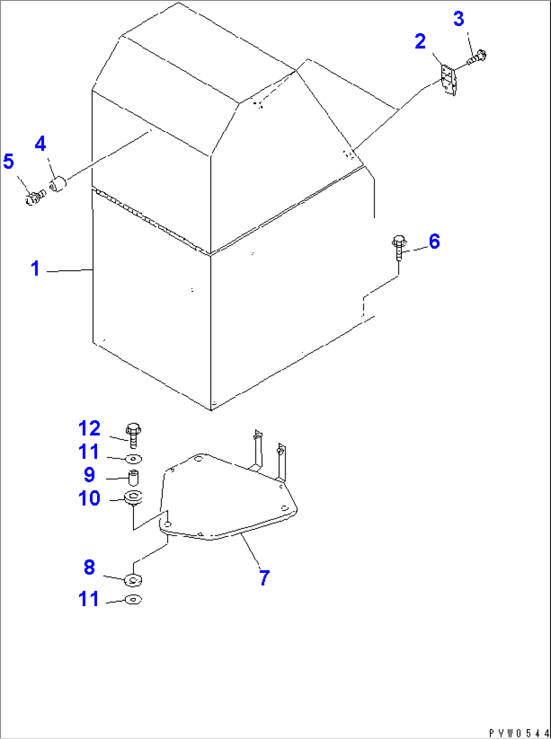 AUTO GREASE (GREASE PUMP COVER AND MOUNTING PARTS)(#50001-50010)