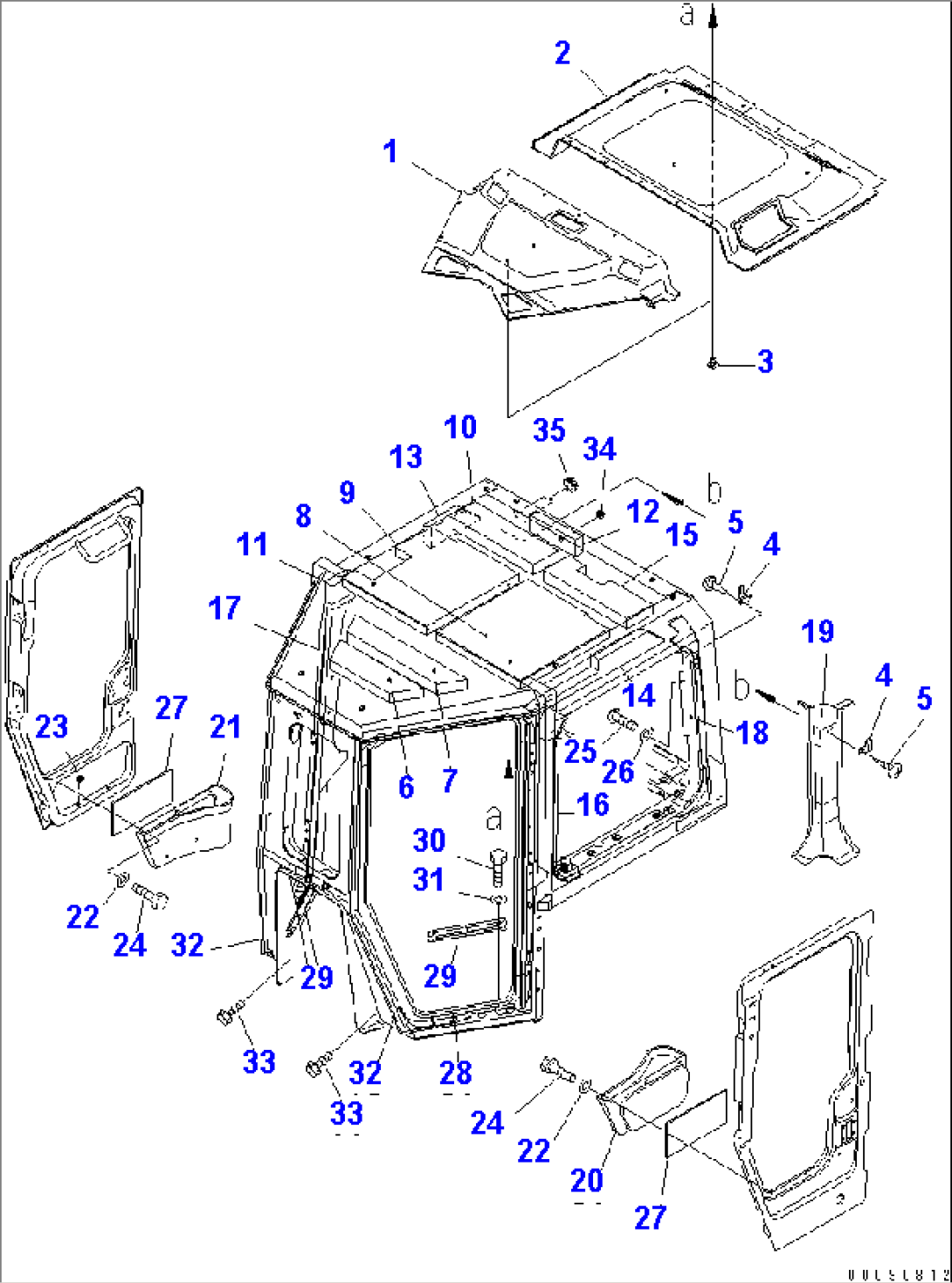 CAB (ROOF LINING AND GARNISH)(#30146-)
