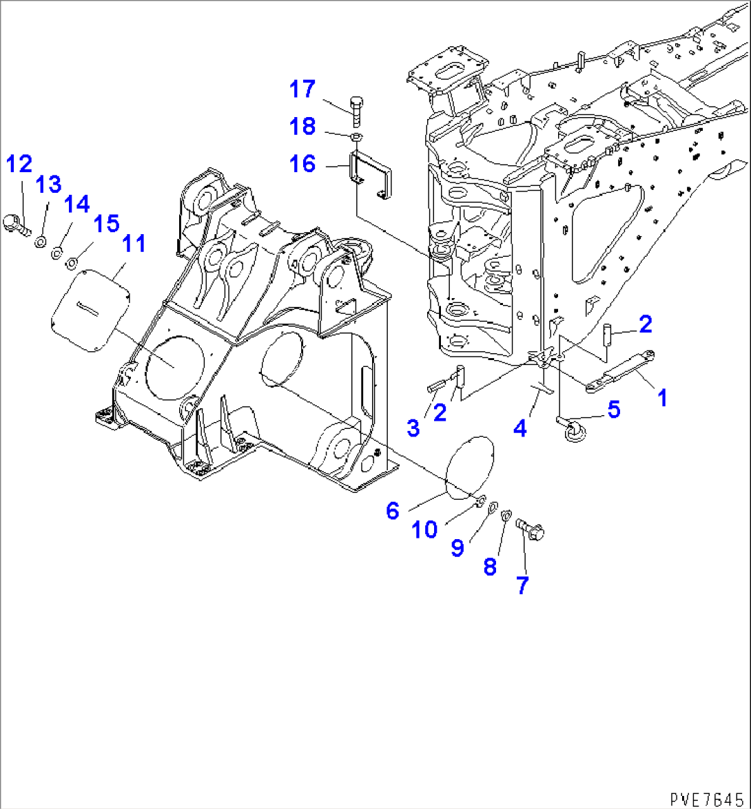 LOCK BAR AND COVER (FOR FRONT AND REAR FRAME)