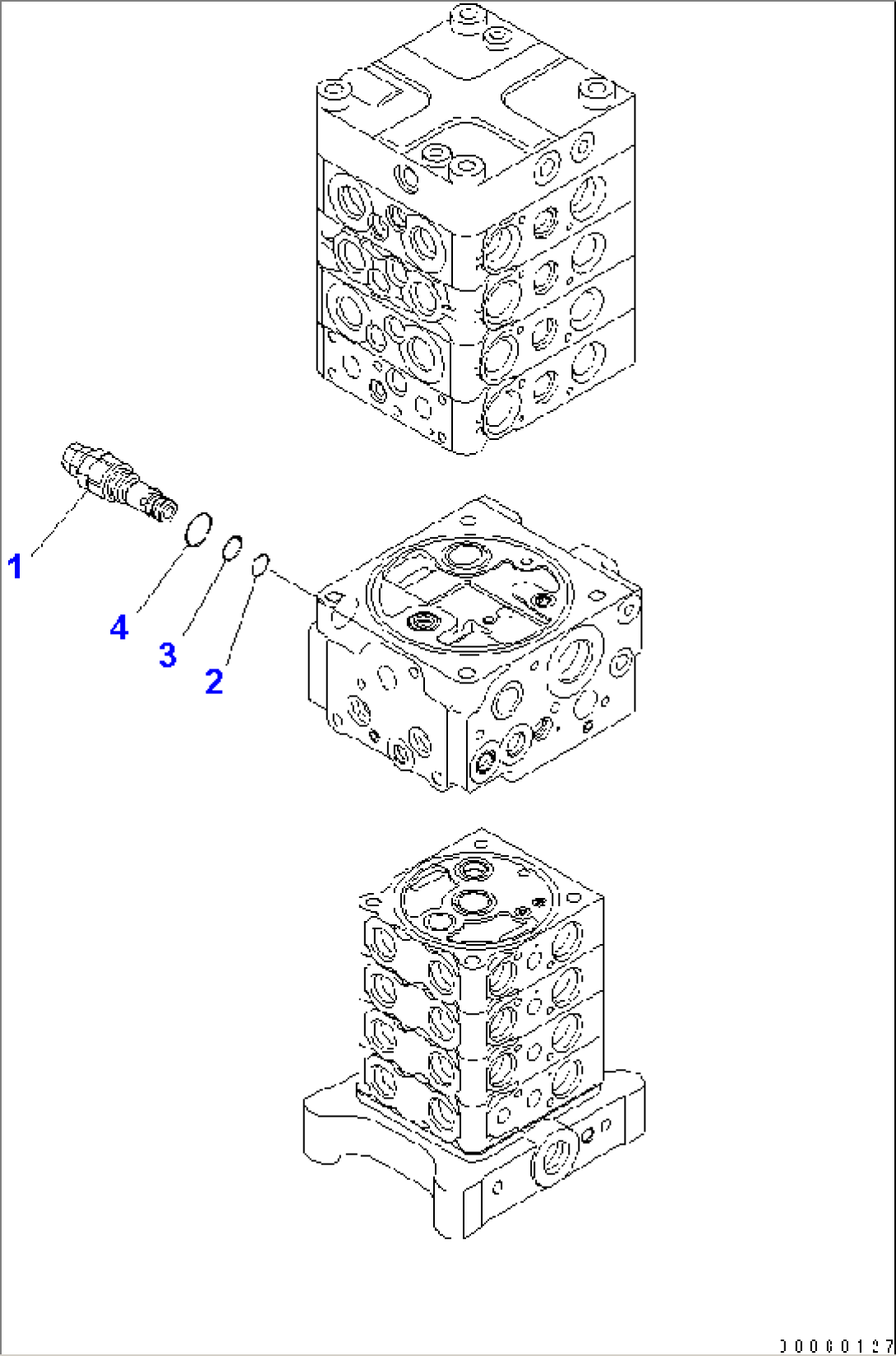 MAIN VALVE (1-ATTACHMENT) (BLADE) (14/27)(#20001-)