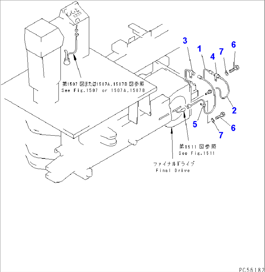 DIFFERENTIAL LOCK WIRING(#1001-1700)