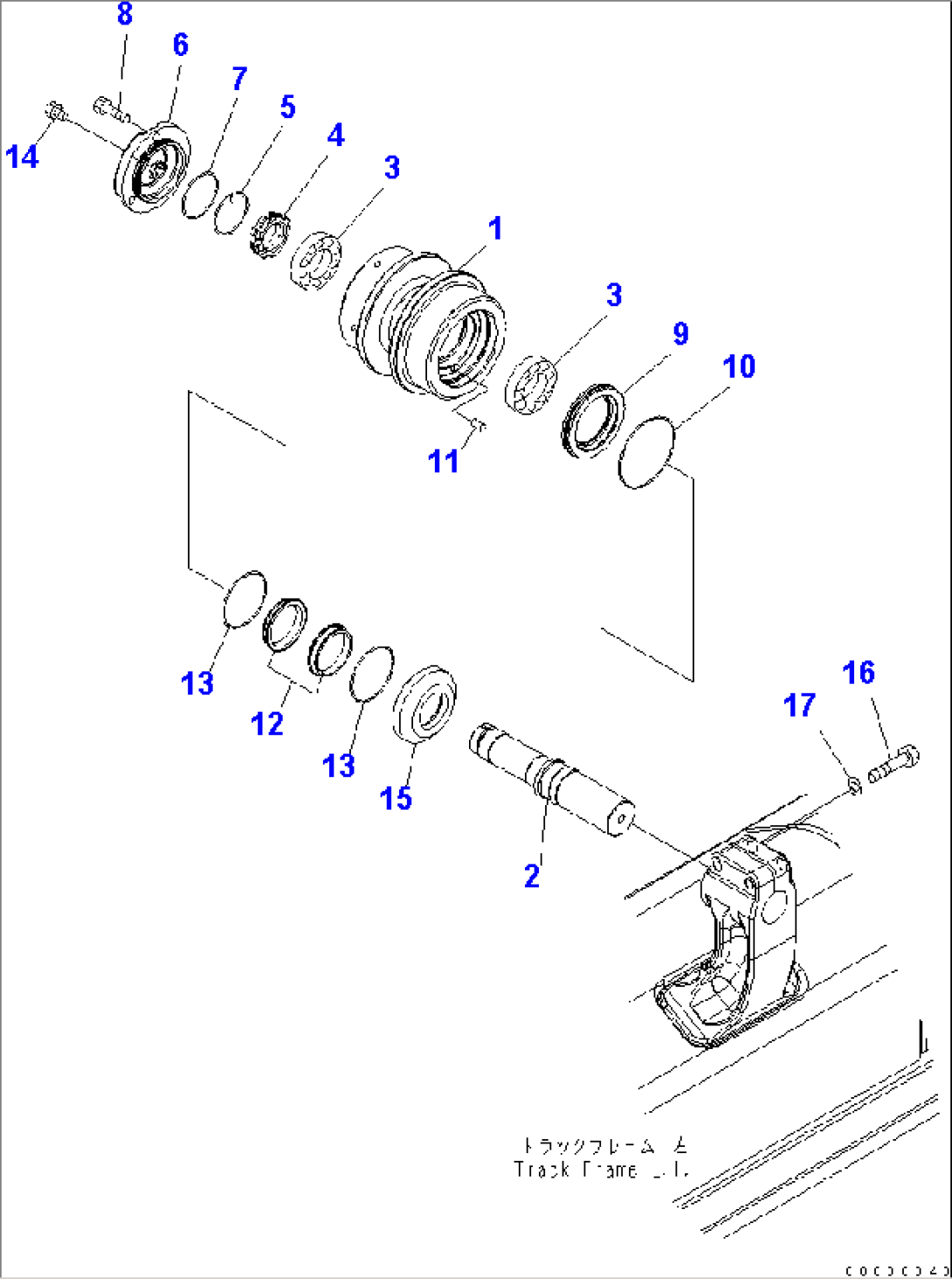 CARRIER ROLLER (L.H.) (COLD WEATHER (A) SPEC.)(#11001-)