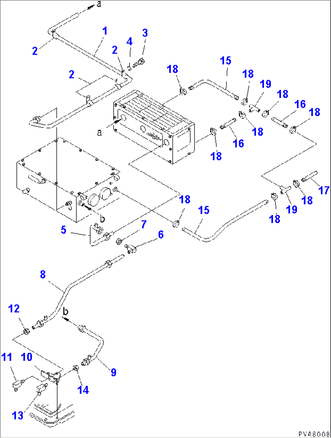 AIR CONDITIONER (2/3) (FOR ROPS CAB)(#15001-16486)