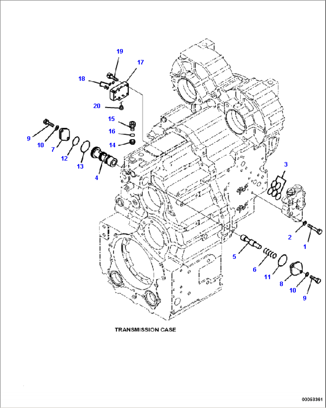 F4350-62A0 TRANSMISSION MAIN RELIEF VALVE MOUNTING
