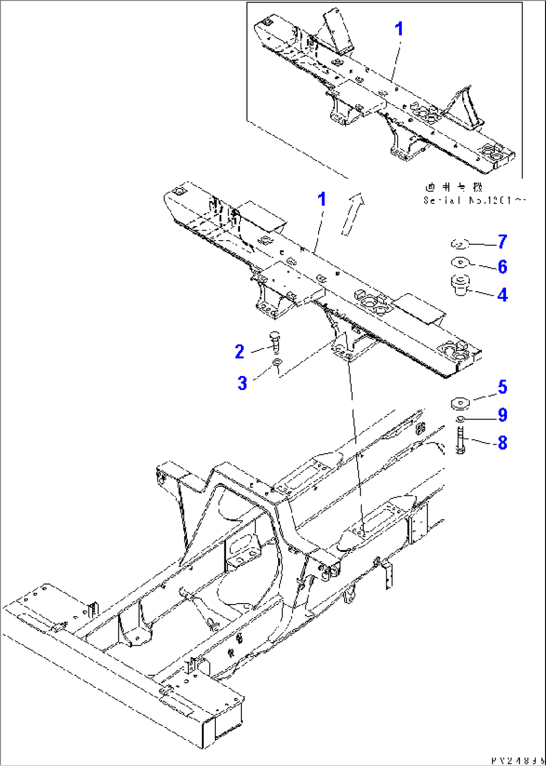 REAR SUPPORT (FOR MUFFLER)