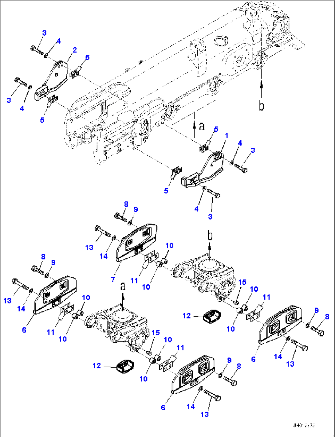 Track Frame, Guard (1/2) (#100040-)