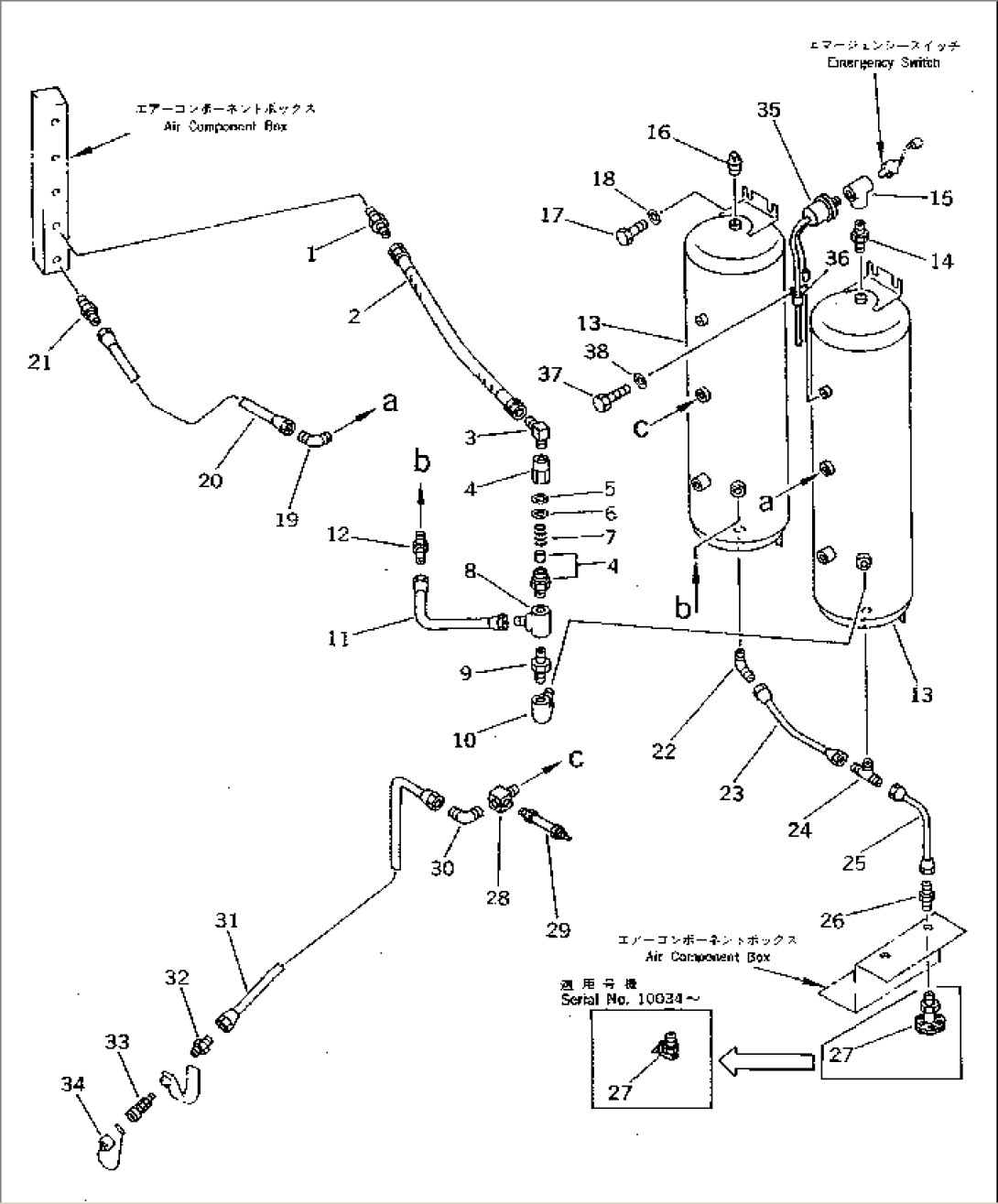 AIR PIPING (WET TANK)(#10001-10499)