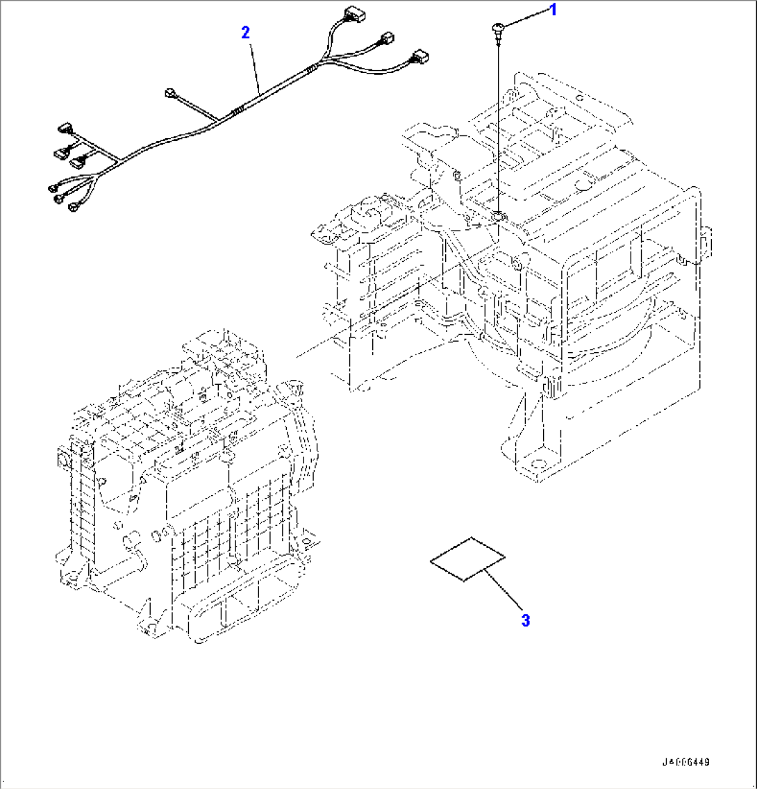 Cab, Inner Parts, Air Conditioner Unit (3/3) (#10001-)