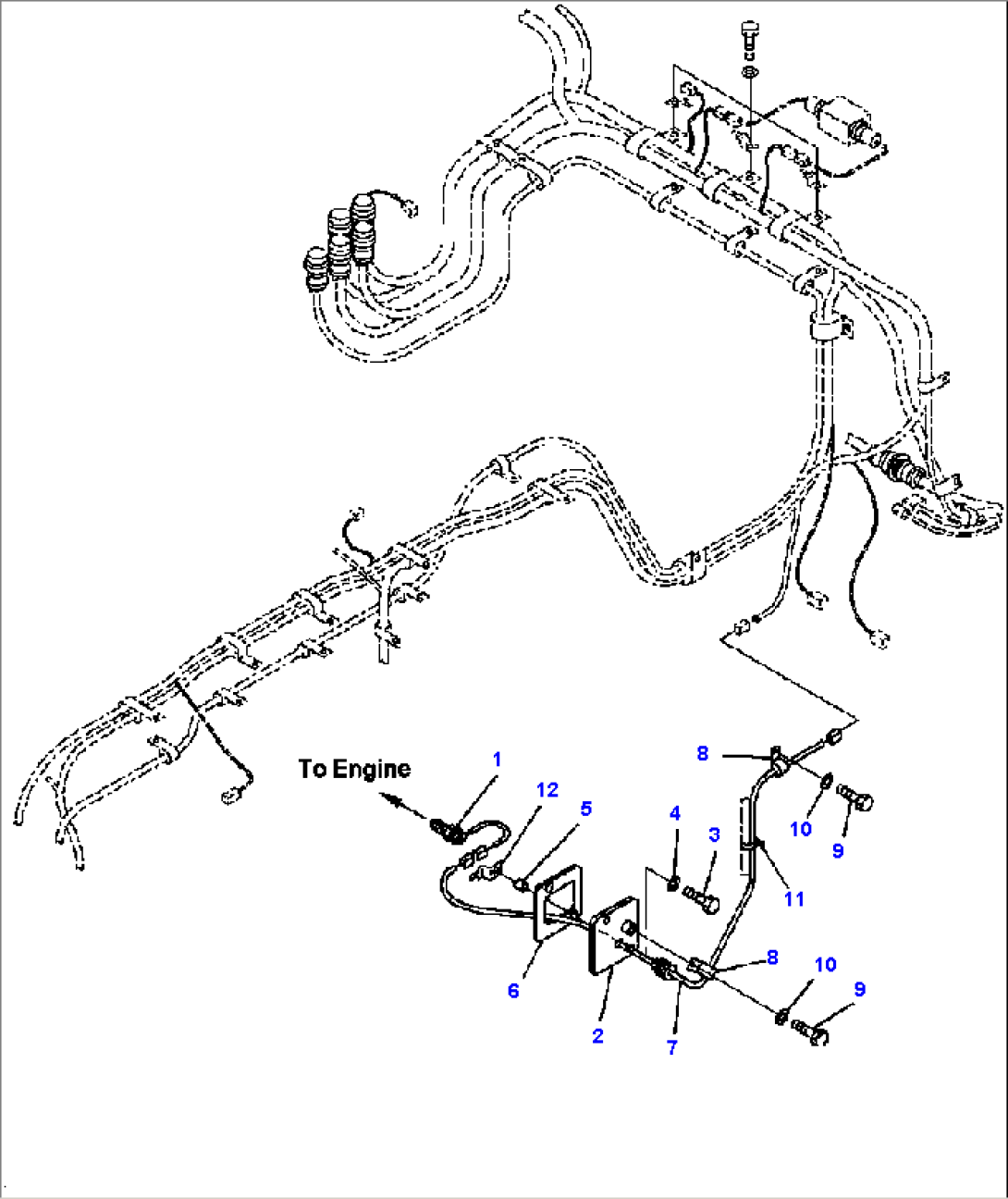 E0200-03A0 FRONT WIRING HARNESS (3/4) SENSOR