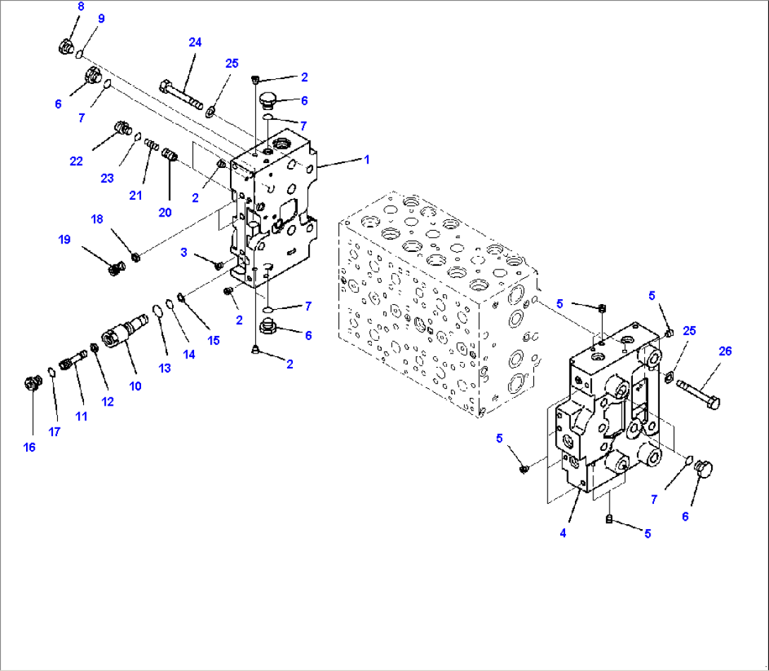 Main Control Valve, Inner Parts, Control Valve (7/21)