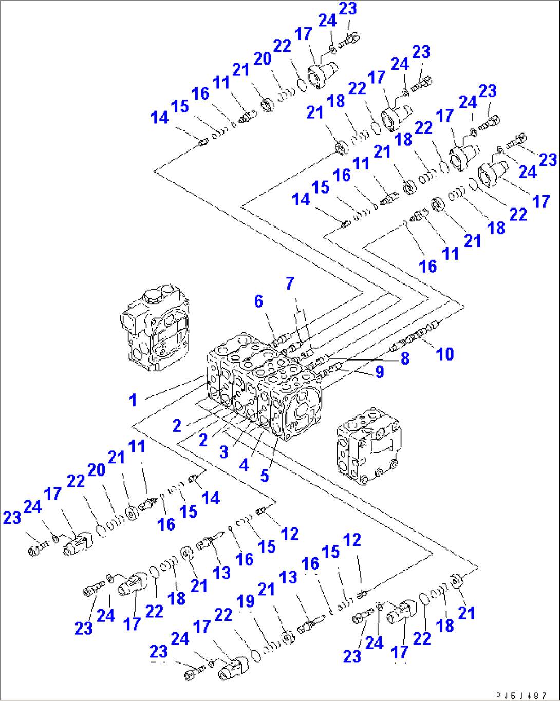 MAIN VALVE (7-VALVE) (1/7) (FOR BLADE)(#52374-)