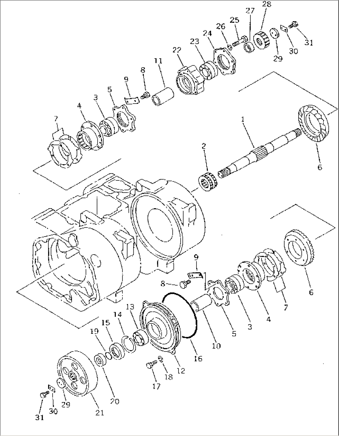 TOWING WINCH (CLUTCH SHAFT AND BRAKE DRUM)