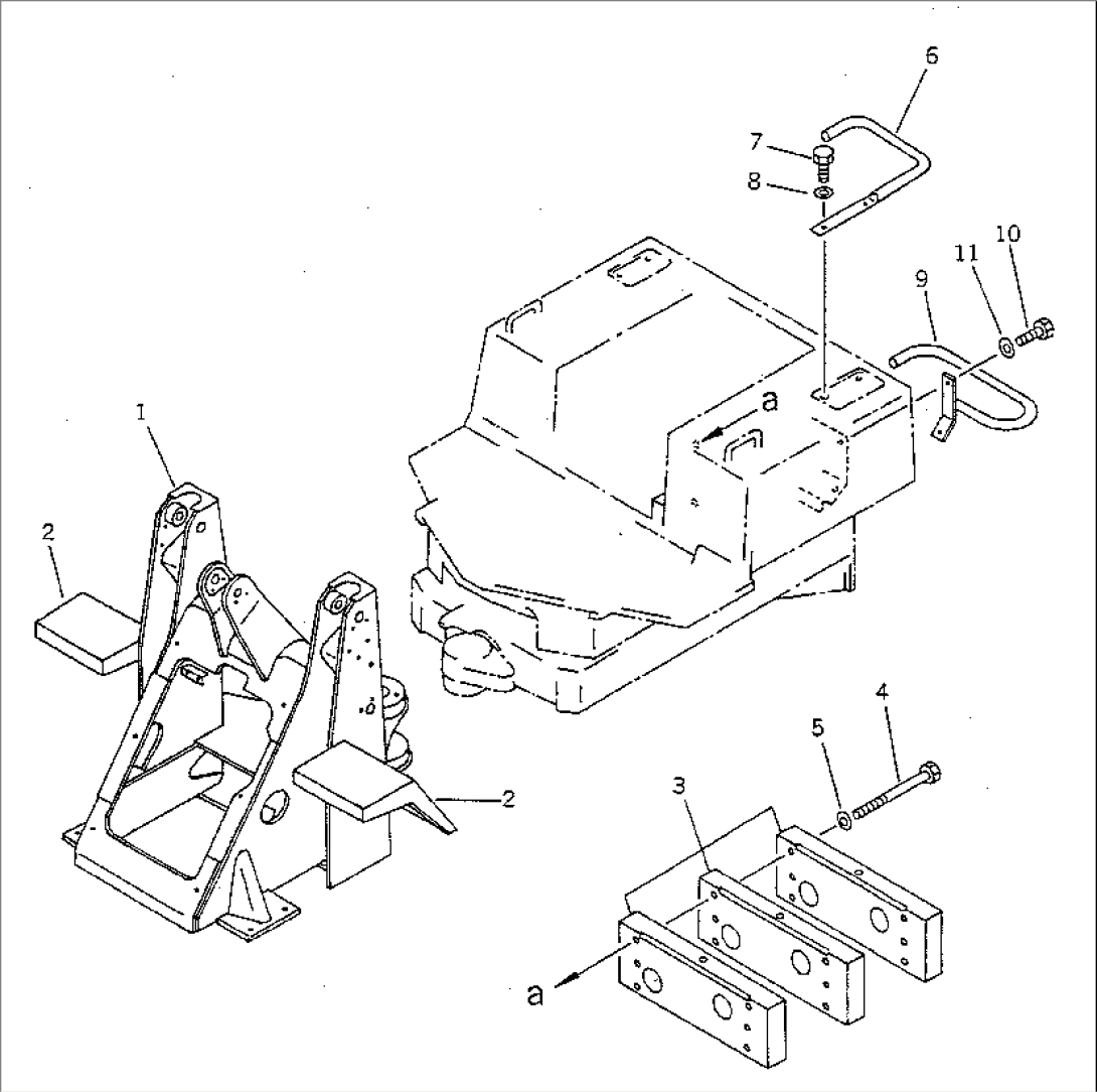 FRONT FRAME AND COUNTER WEIGHT (FOR LIVESTOCK RAISING)