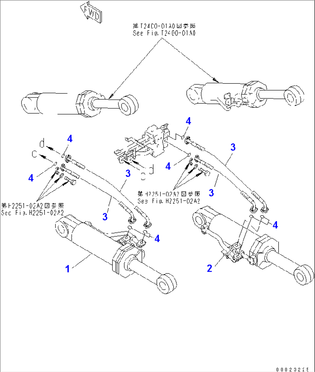 RIPPER CYLINDER PIPING (FOR VARIABLE TYPE)