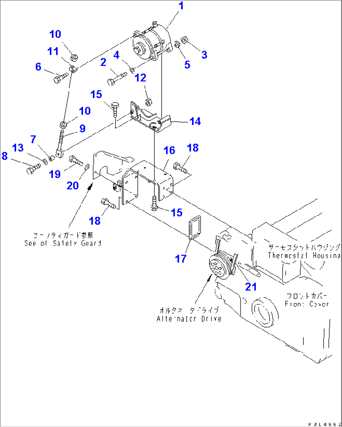 ALTERNATOR MOUNTING (90A)(#12106-)