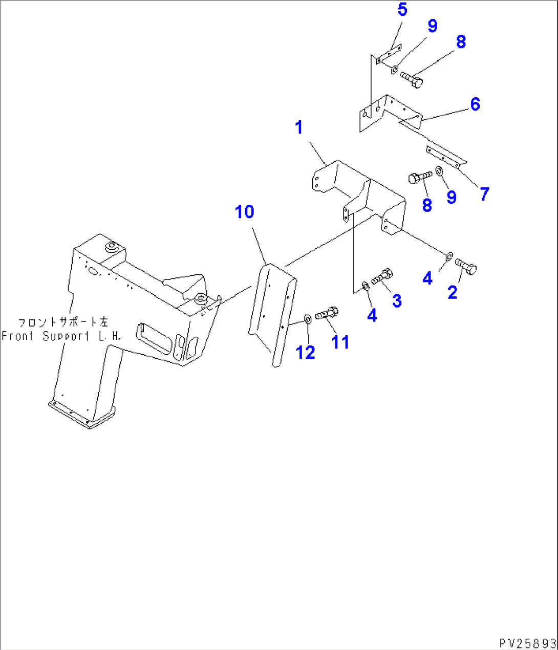 FRONT SUPPORT (3/9) (COVER)