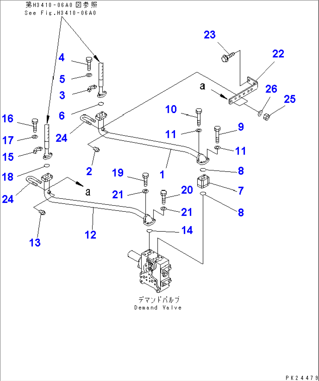 STEERING AND HOIST PIPING (PIPING) (FRAME RELATED) (2/3)(#1001-1200)