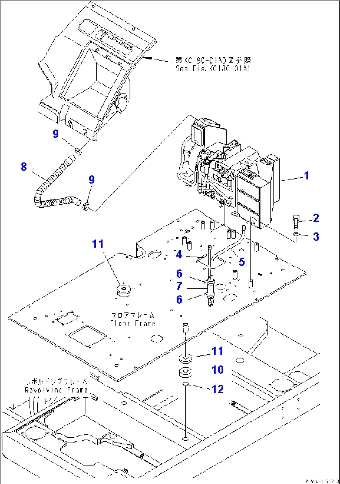 FLOOR FRAME (AIR CONDITIONER AND CUSHION)(#11064-)