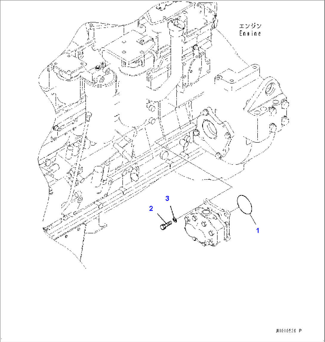 Power Train Pump, Mounting (2/2) (#15479-)