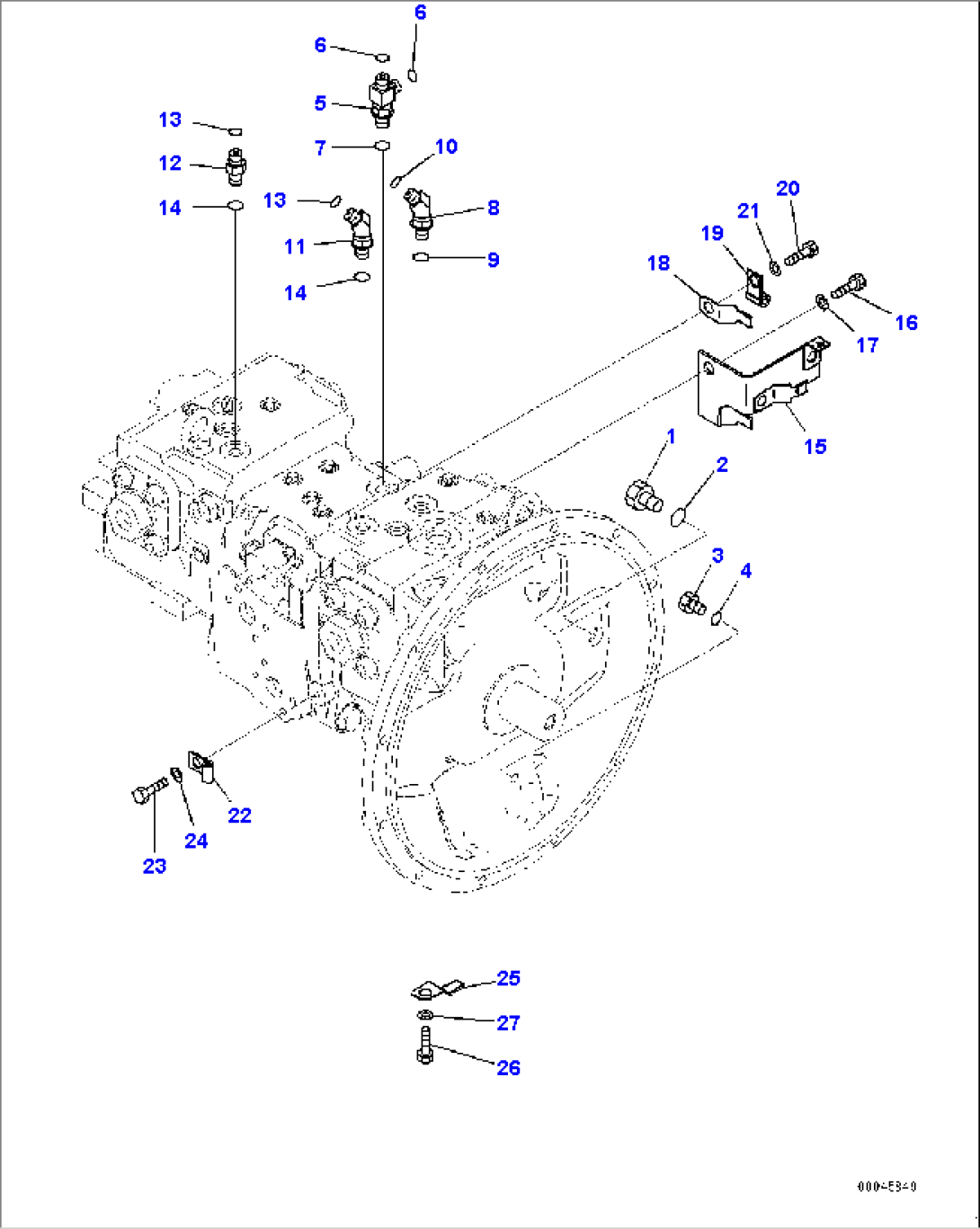 Piston Pump Related Parts, With Additional Actuator Piping, Accumulator