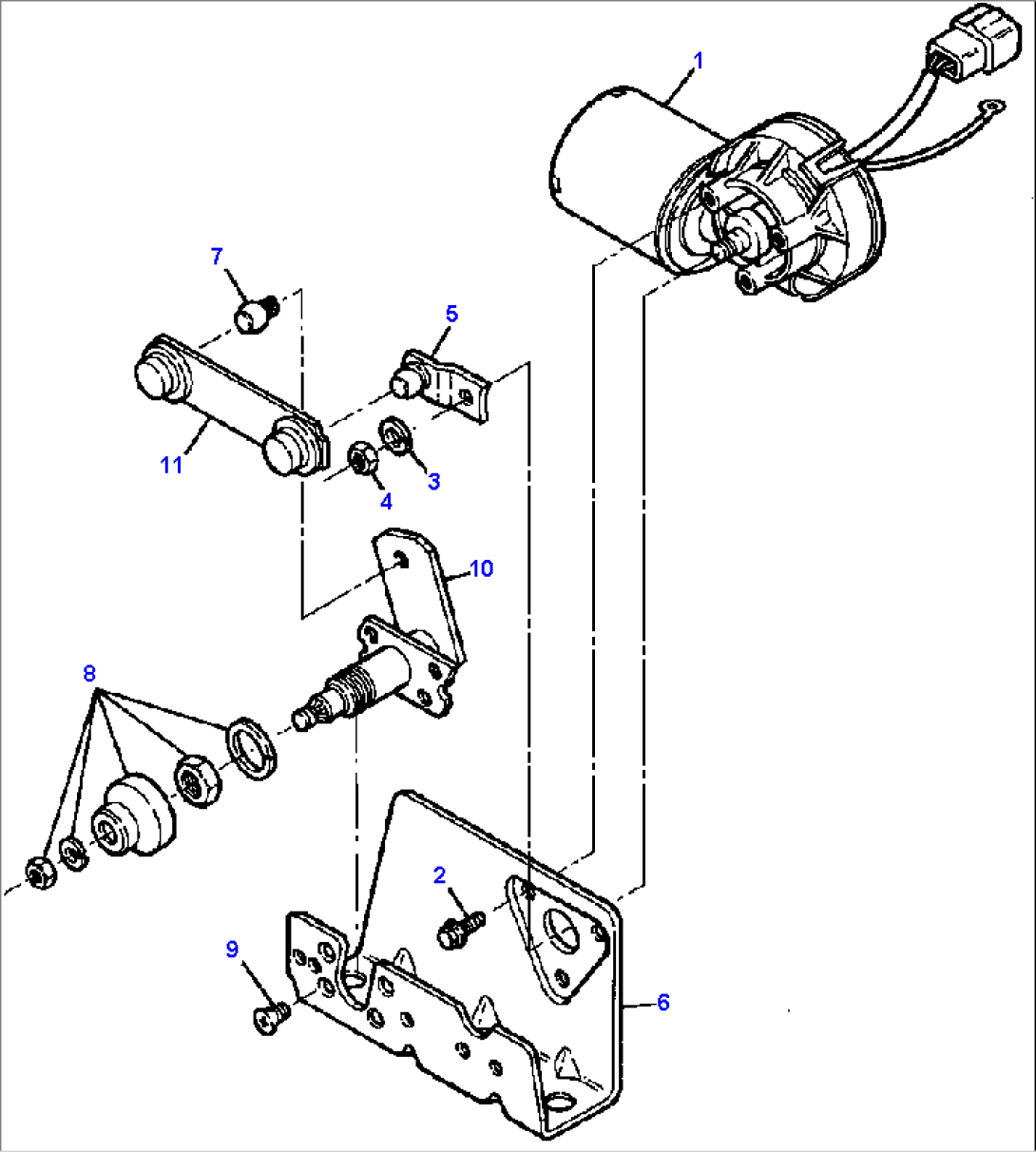 WIPER MOTOR PANTOGRAPH ARM