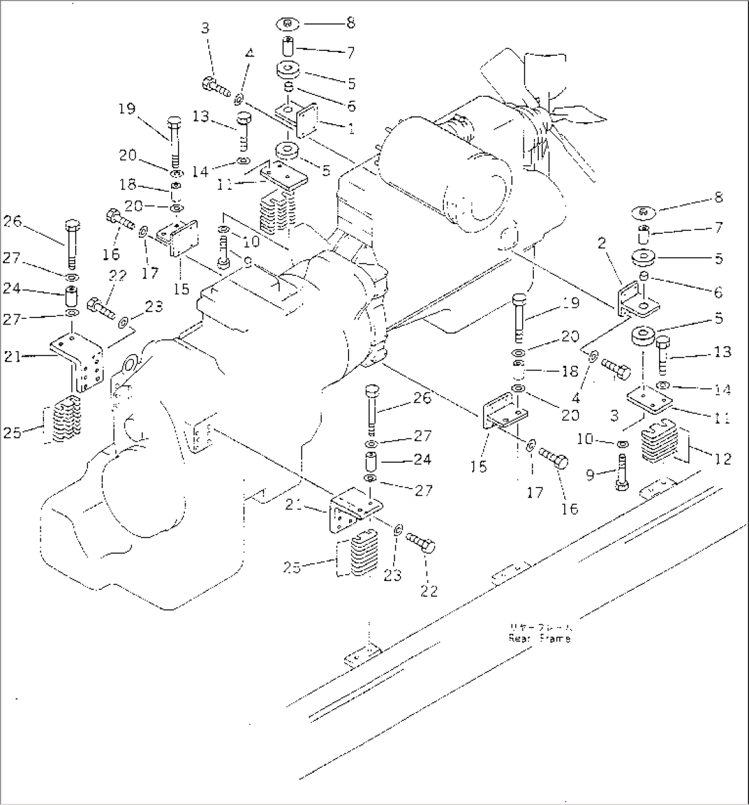 ENGINE AND TRANSMISSION MOUNTING PARTS