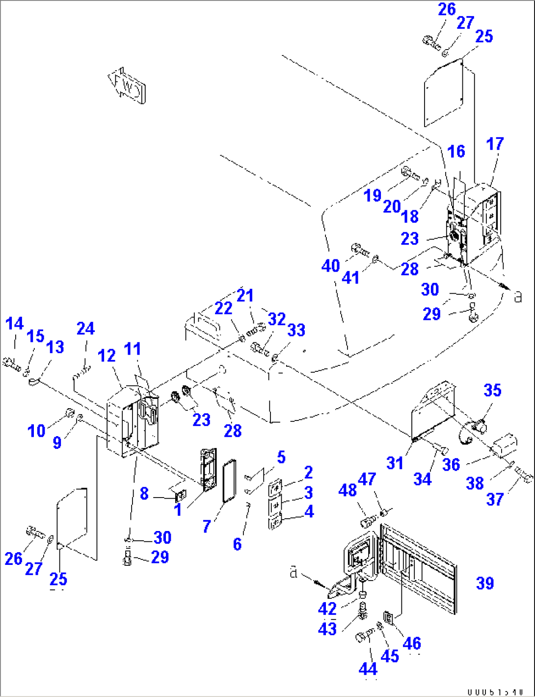 BATTERY BOX (REAR COMBINATION LAMP) (FOR ROAD REGULATION)(#81001-)
