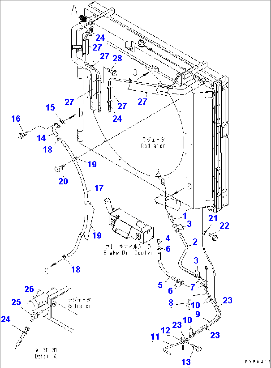 COOLING LINE (RADIATOR PIPING¤ 3/3)