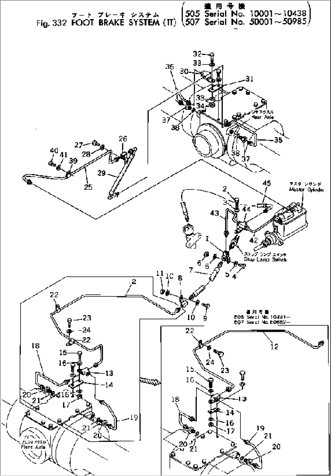 FOOT BRAKE SYSTEM (II)(#10001-10438)