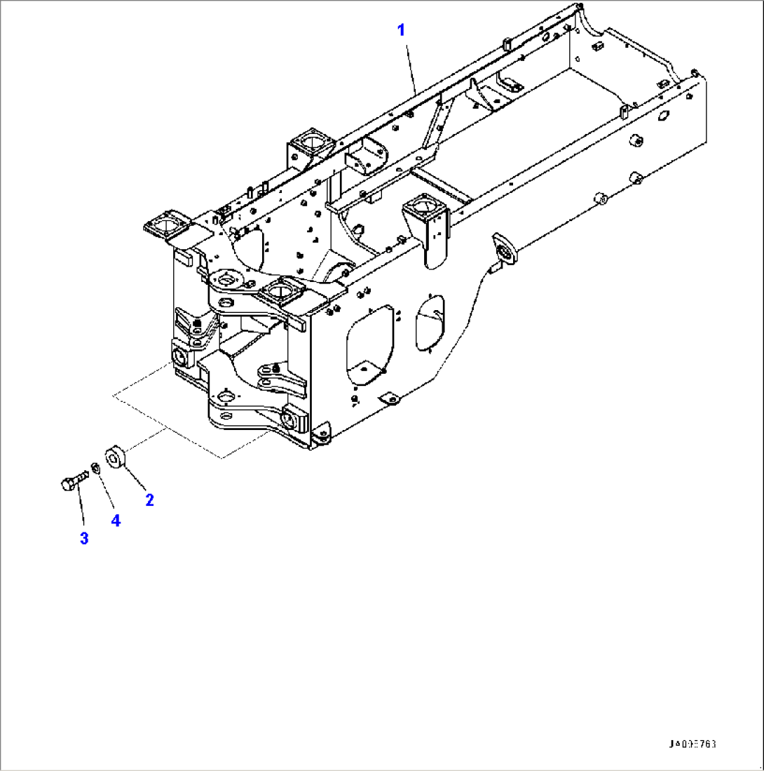 Rear Frame, (#76045-77255)