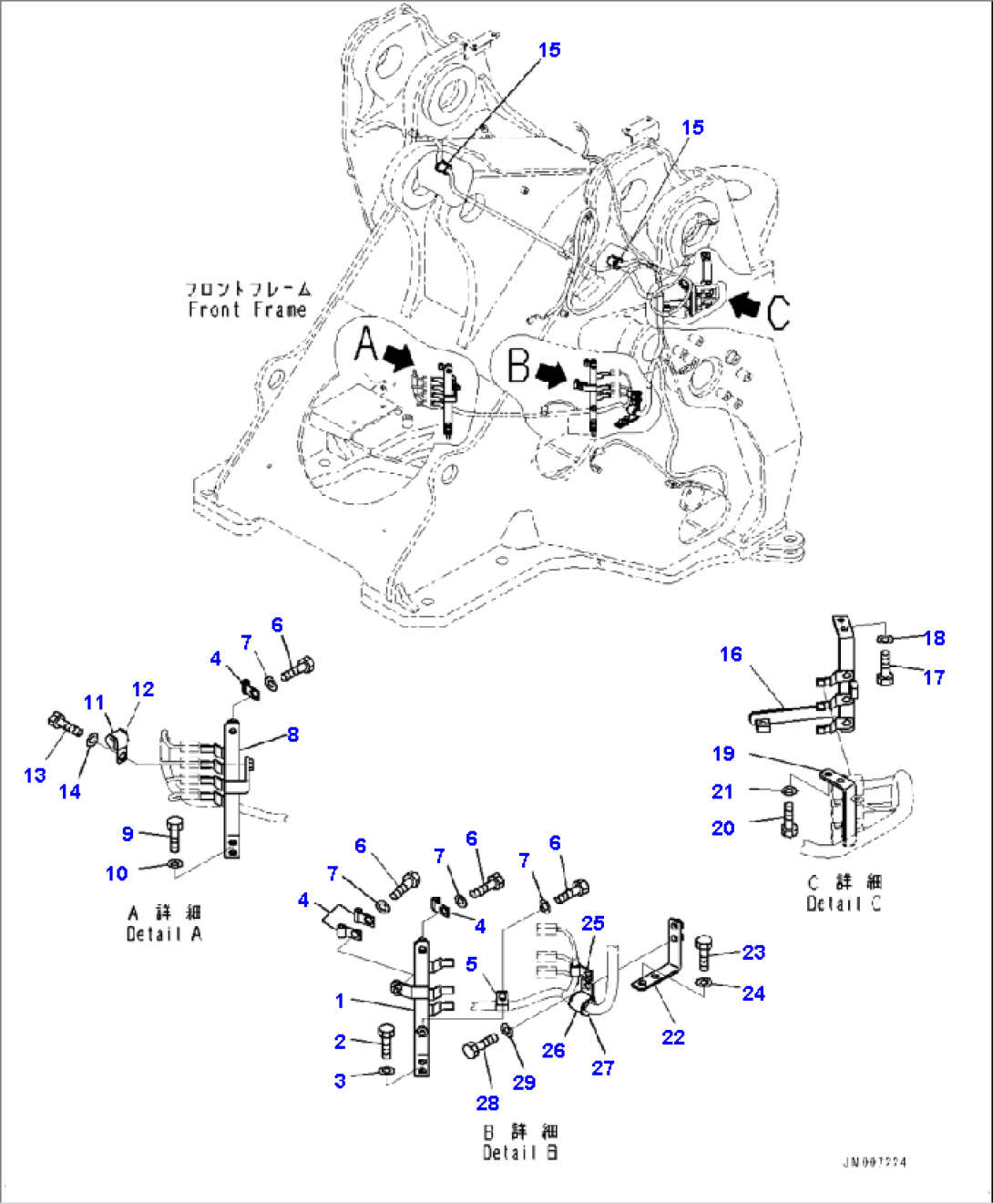 E0200-001003 FRONT WIRING HARNESS MOUNTING (2/2)