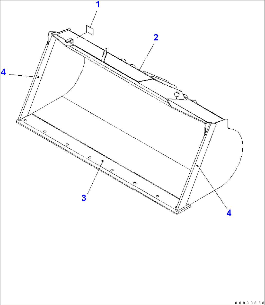 BUCKET 2.1M3 (WITH B.O.C.¤ 2.3M3)