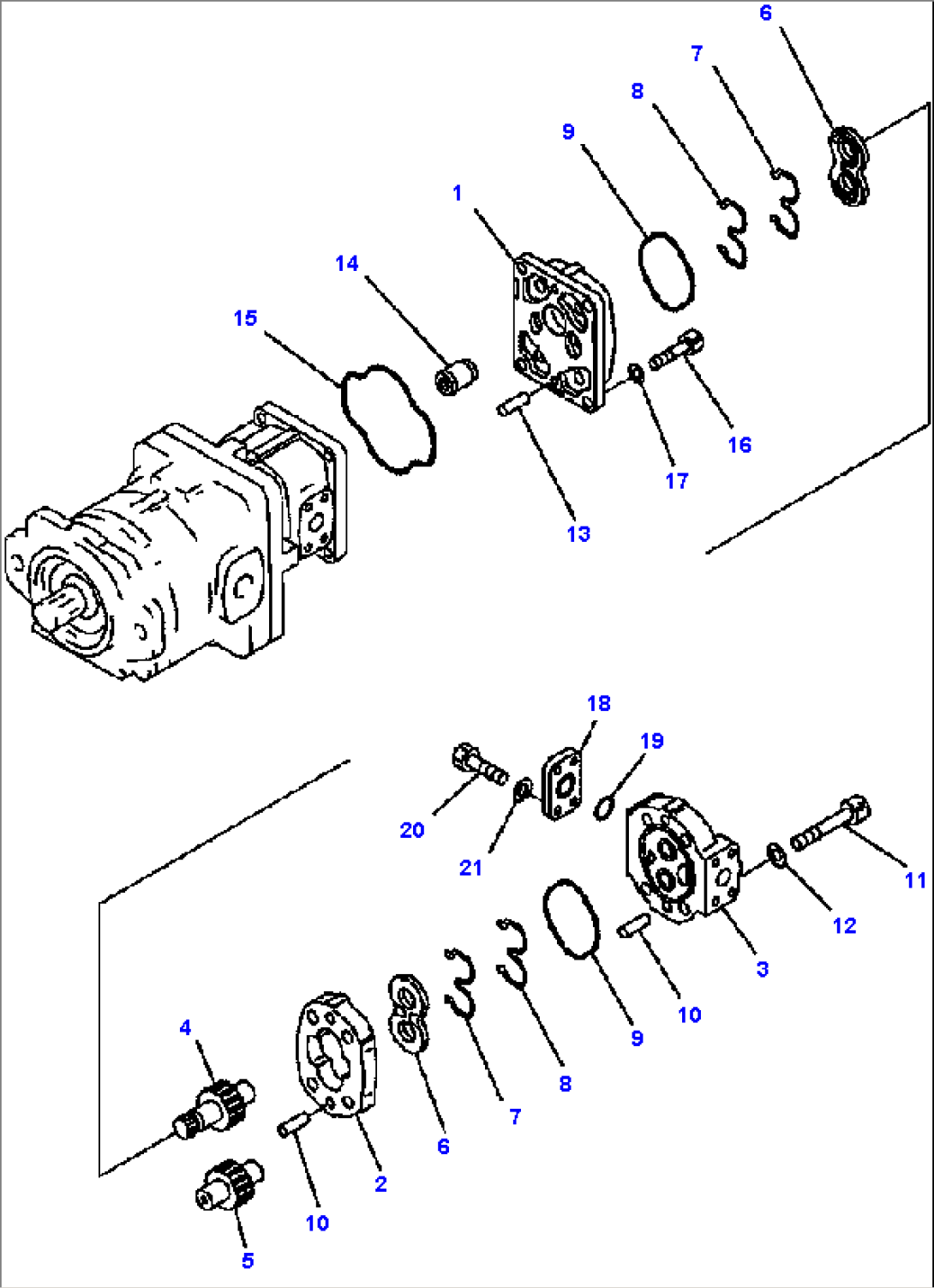 FIG. H0210-01B2 PUMP ASSEMBLY (3/3) - SAR80+80+8