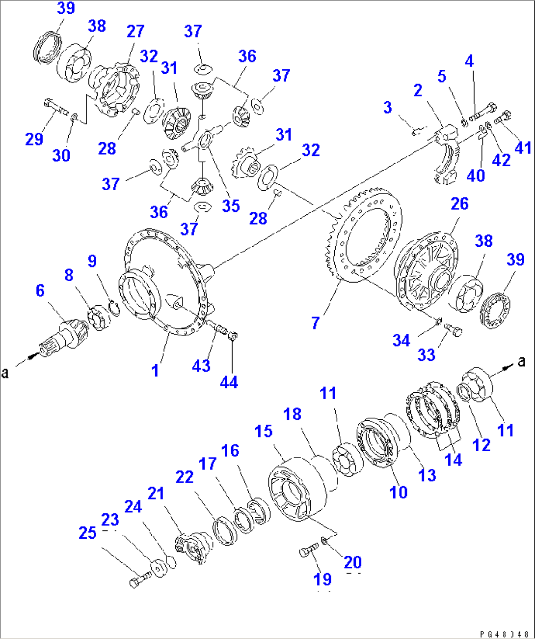 REAR DIFFERENTIAL(#50001-)