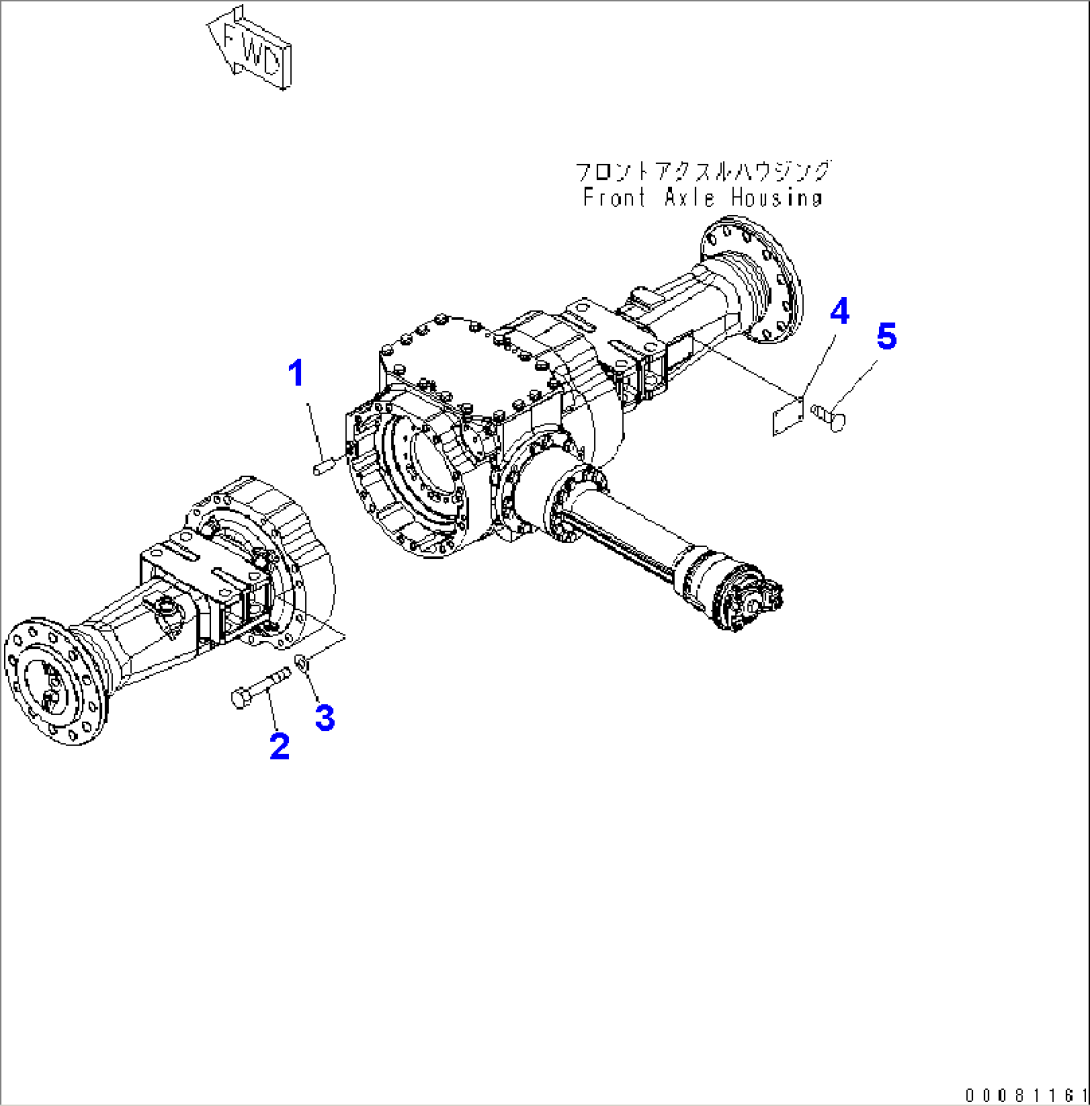 FRONT AXLE (HOUSING MOUNTING)