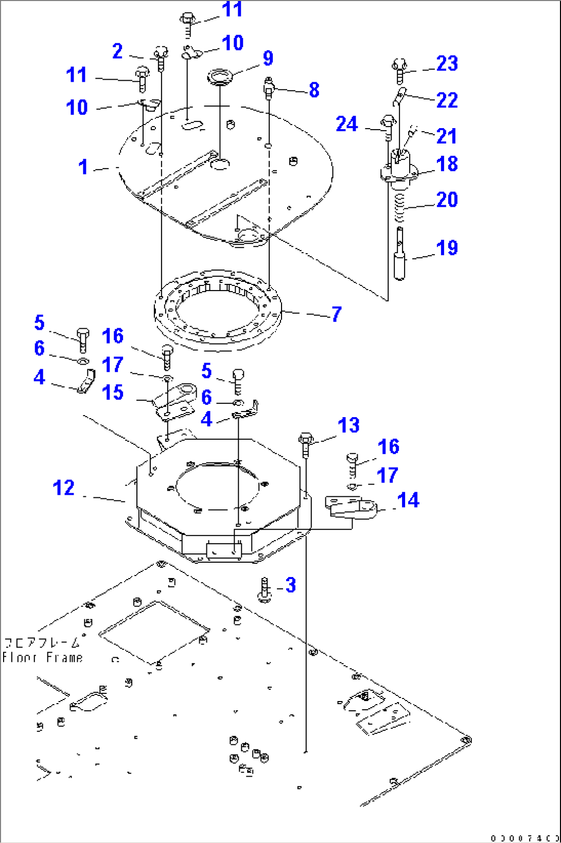 FLOOR (STEERING VALVE PIPING)