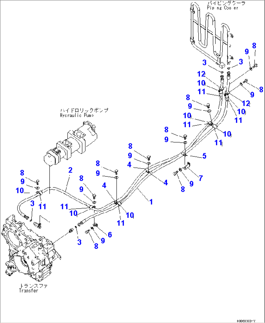 TRANSFER OIL COOLER(#70001-)